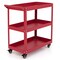3-Tier Rolling Utility Tool Cart with 3 Large Shelves and 4 Universal Wheels Perfect for Kitchen or Garage